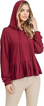 トップス BORDERSatBALCONY SWEAT PEPLUM HOODIE 38 BORDERSatBALCONY SWEAT PEPLUM HOODIE 38