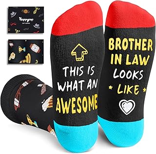 HAPPYPOP Funny Gifts For Men Him - Gifts For Nephew Uncle Dad Son In Law, Father Day Socks