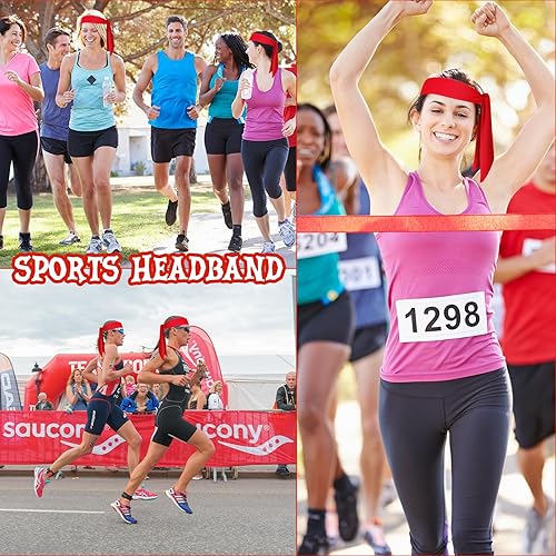 Miniatura 6 de cssopenss 8 accesorios de pirata, accesorios de disfraz de pirata para niños, 4 piezas de bandana de pirata roja, corbatas deportivas para la