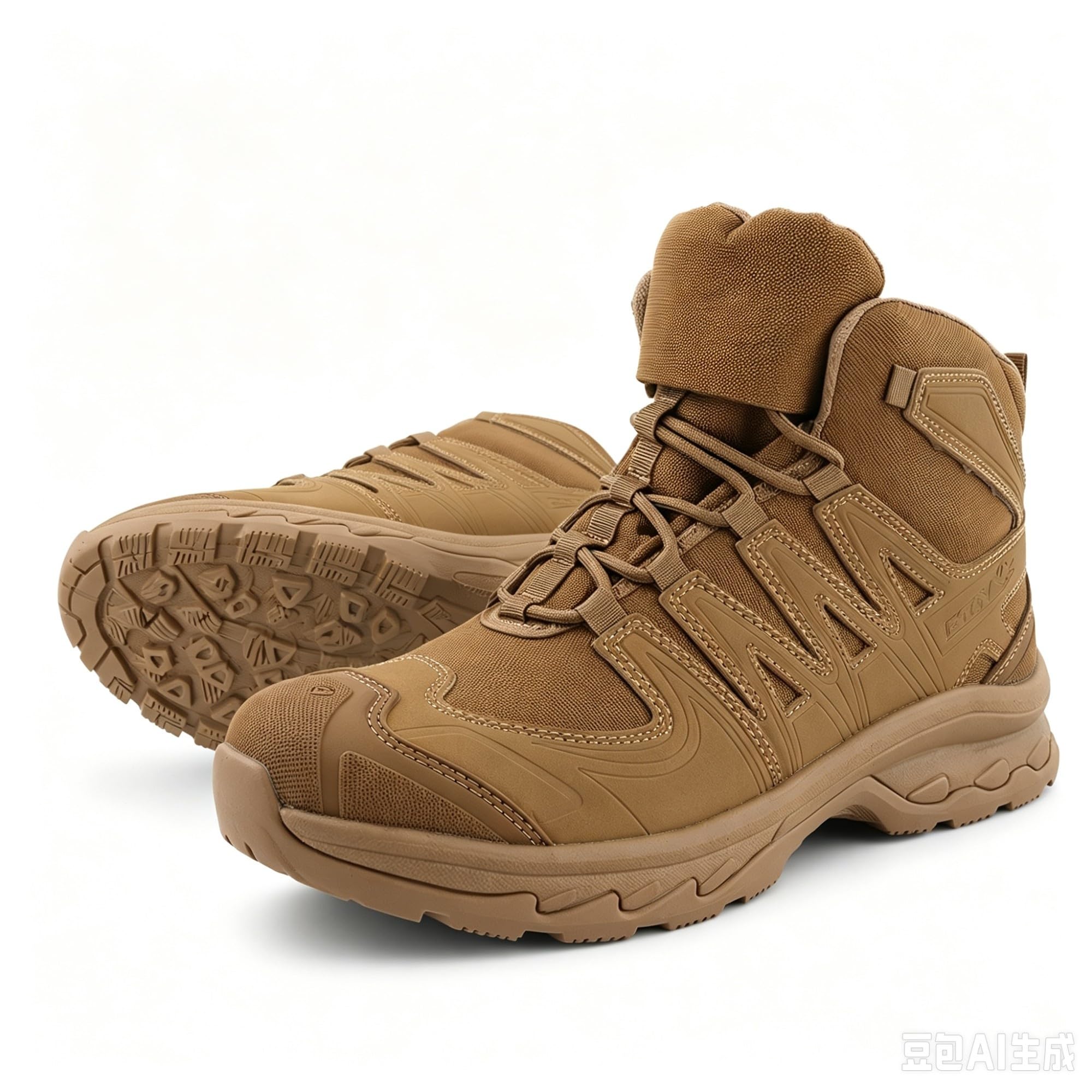 Botas de Montaña Impermeables de Cuero Calzado de Trekking Táctico Unisex