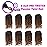 Bileaf Ombre Brown Short Passion Twist Hair 6 Inch Pre Looped Passion Twist Crochet Hair 8 Packs Pre Twisted Crochet Passion Twist Braiding Hair for Women and Kids Bohemian Synthetic Hair Extensions