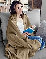 Vista 243 de Utopia Bedding - Manta de vellón de lujo, mullida, antiestática; manta de suave microfibra de 8.8 oz/yd² (300 g/m²) para sofá y cama; tamaño Gris