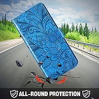 Vista 8 de Asuwish Funda de teléfono para Samsung Galaxy Note 9 con protector de pantalla de vidrio templado y cubierta de cartera de encaje, soporte