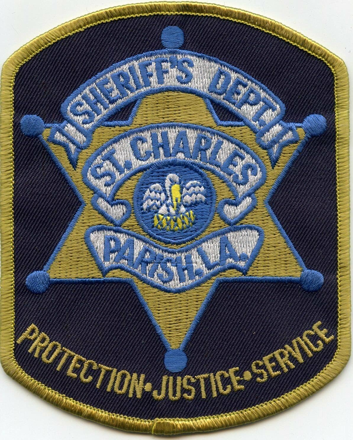Embroidered Patch - Patches for Women Man -Saint ST Charles Parish Louisiana Sheriff's Department Sheriff Police Patch