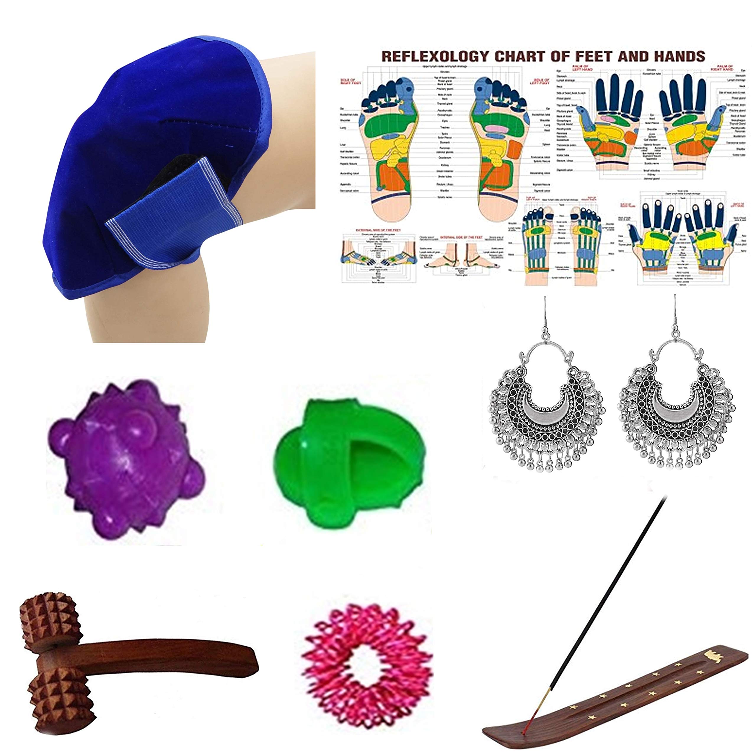 Super India StoreMagnetic Knee Belt Deluxe For Knee Care & Pain Relief With Free Acupressure Products