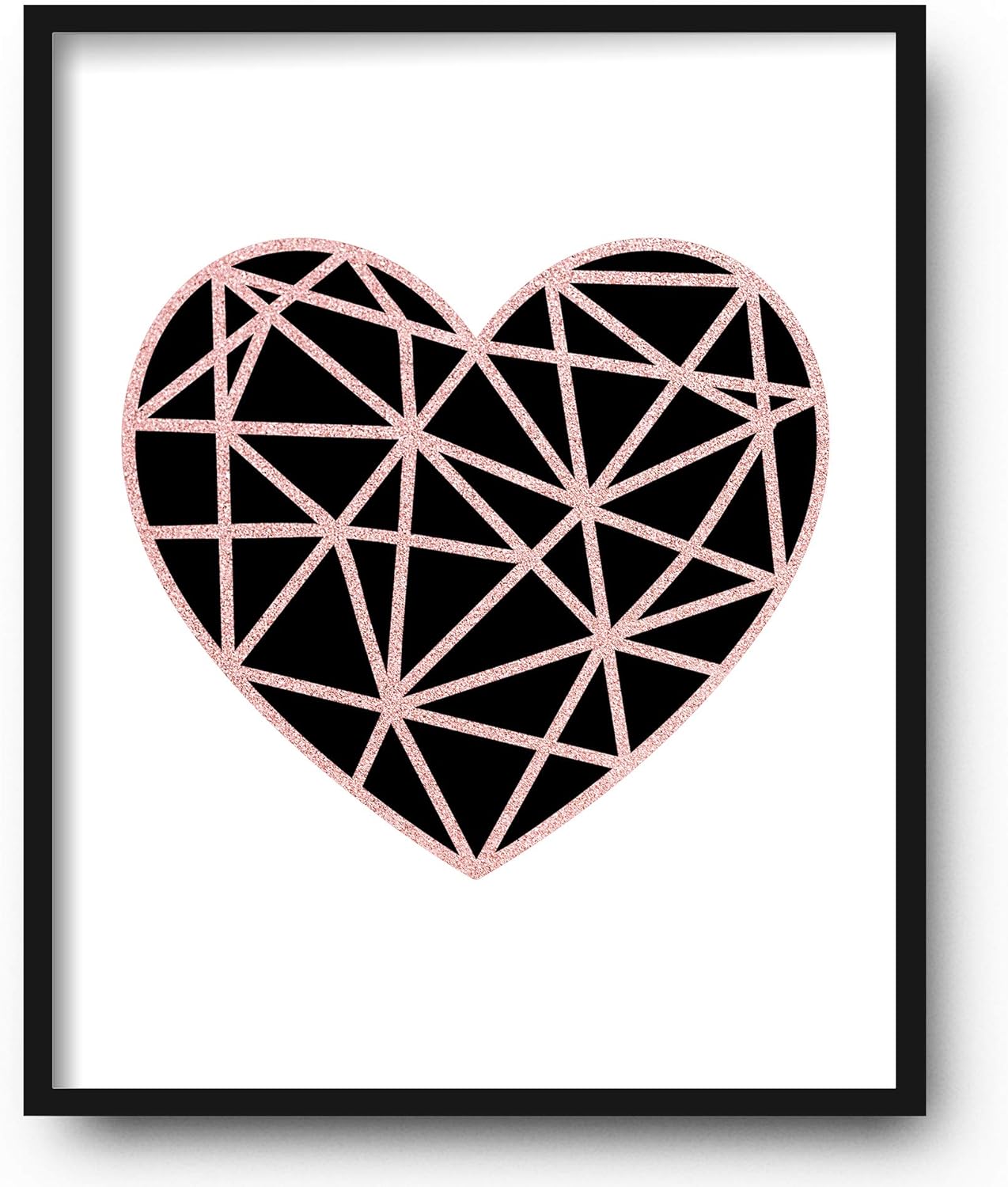 Brooke & Vine Inspirational Girl Room Wall Decor Art Prints (UNFRAMED 8 x 10) Women Office Teen, Tween, Kids, Motivational Posters Home, Bedroom, Dorm or Cubicle (Rose Gold - Grateful Heart) - Image 4