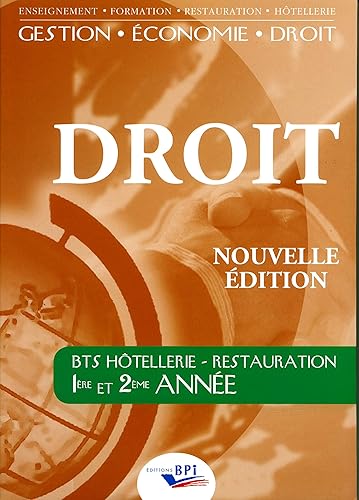 Droit BTS Hôtellerie - Restauration 1ère et 2ème année