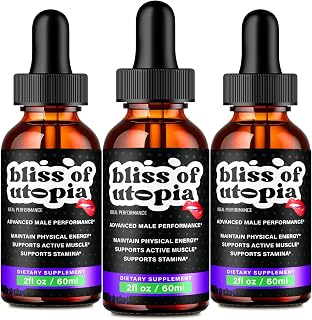 Bliss of Utopia Drops, Official Bliss of Utopia Liquid Formula Supplement - Maximum Strength Performance, All Natural Support for Overall Health & Wellness, Advanced BlissofUtopia Reviews (3 Pack)