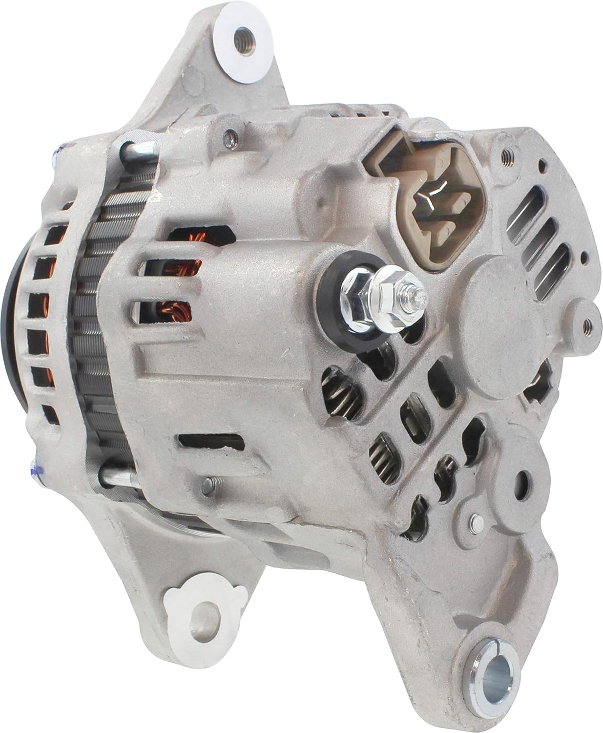 New Premium Alternator Compatible with Ford Case New Holland Ag & Industrial Equip. 1994-On Mitsubishi Ind Engines S4Q S4S & S6S A7TA0477 A7TA0477A 32A68-10200 32A68-10201 143-08106 A-80077