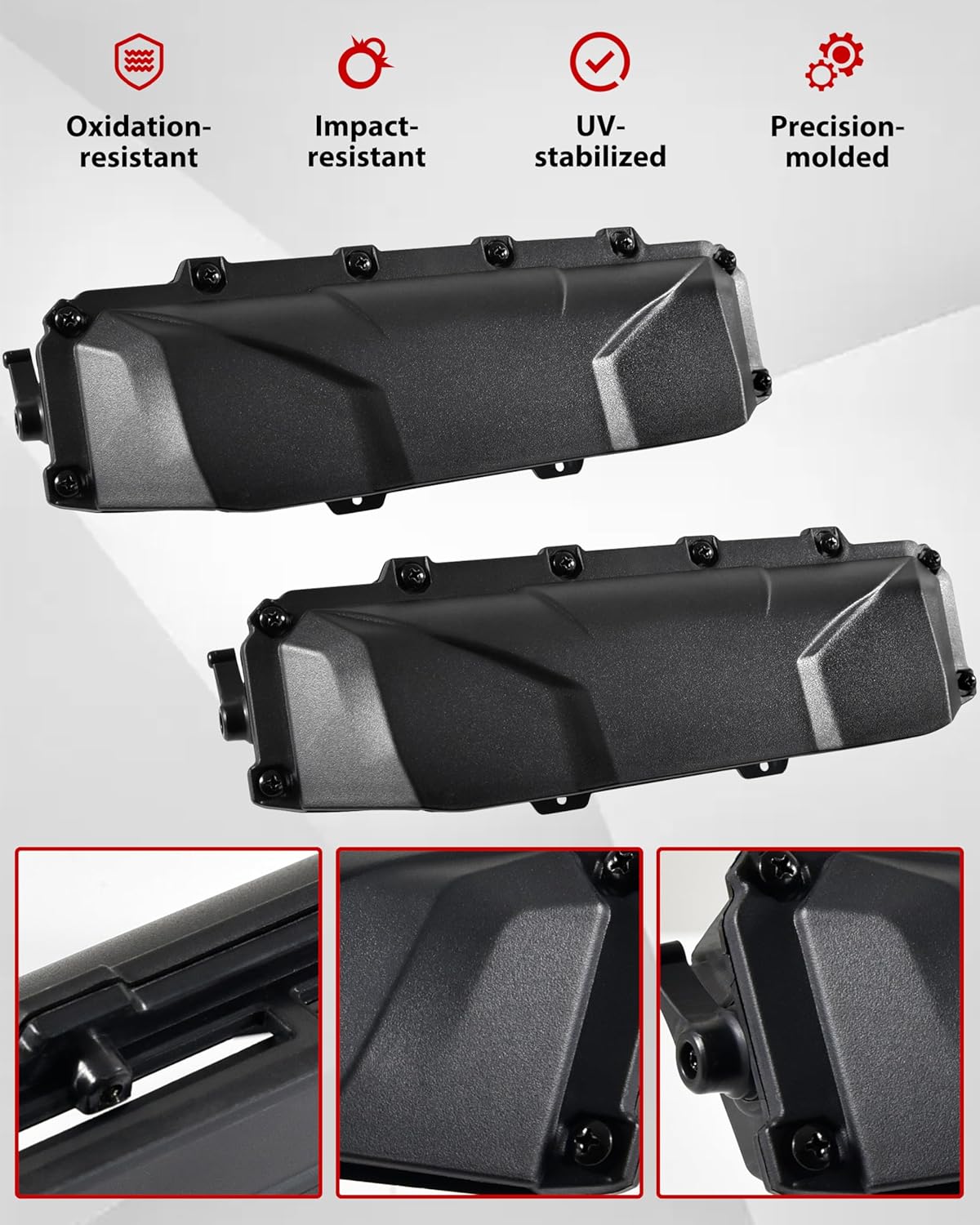 Universal UTV Windshield Vents Kit, Windscreen Modification Window Airflow Intake Vent Fits Polycarbonate Windshield, for Can-Am X3 RZR Ranger General Pioneer Teryx Talon Mule, 2PCS