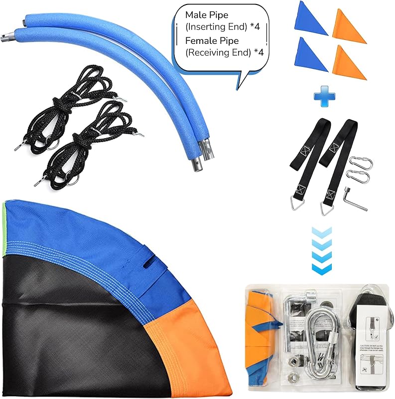PACEARTH 40 Inch Saucer Tree Swing Flying 600lb Weight Capacity 2 Added Hanging Straps Adjustable Multi-Strand Ropes Colorful Safe and Durable Swing Seat for Children image 2