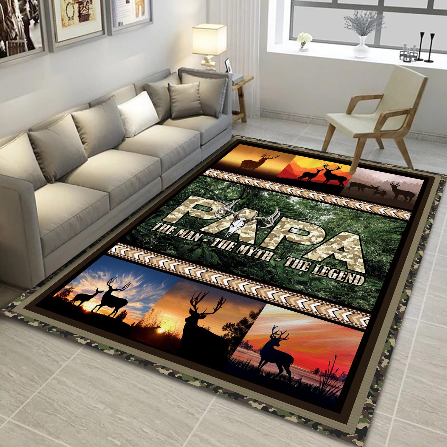 Amazon.com: Owingus Design Deer Hunting Rug, Mallard Hunting Rug ...