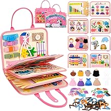 Banney Montessori Board for Children, Soft Sheet Board for Early Education, Activity and Development Toys, Birthday for 1-4 Years Children Young Girls (Unicorn)