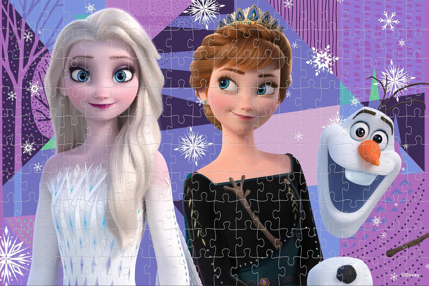 Prime 3D | Disney | Frozen | 200 Piece 3D Jigsaw Puzzle for Adults & Kids | Finished Size 18" x 12" | Challenging & Fun for Adults, Kids & Families | Immersive 3D Lenticular Effect