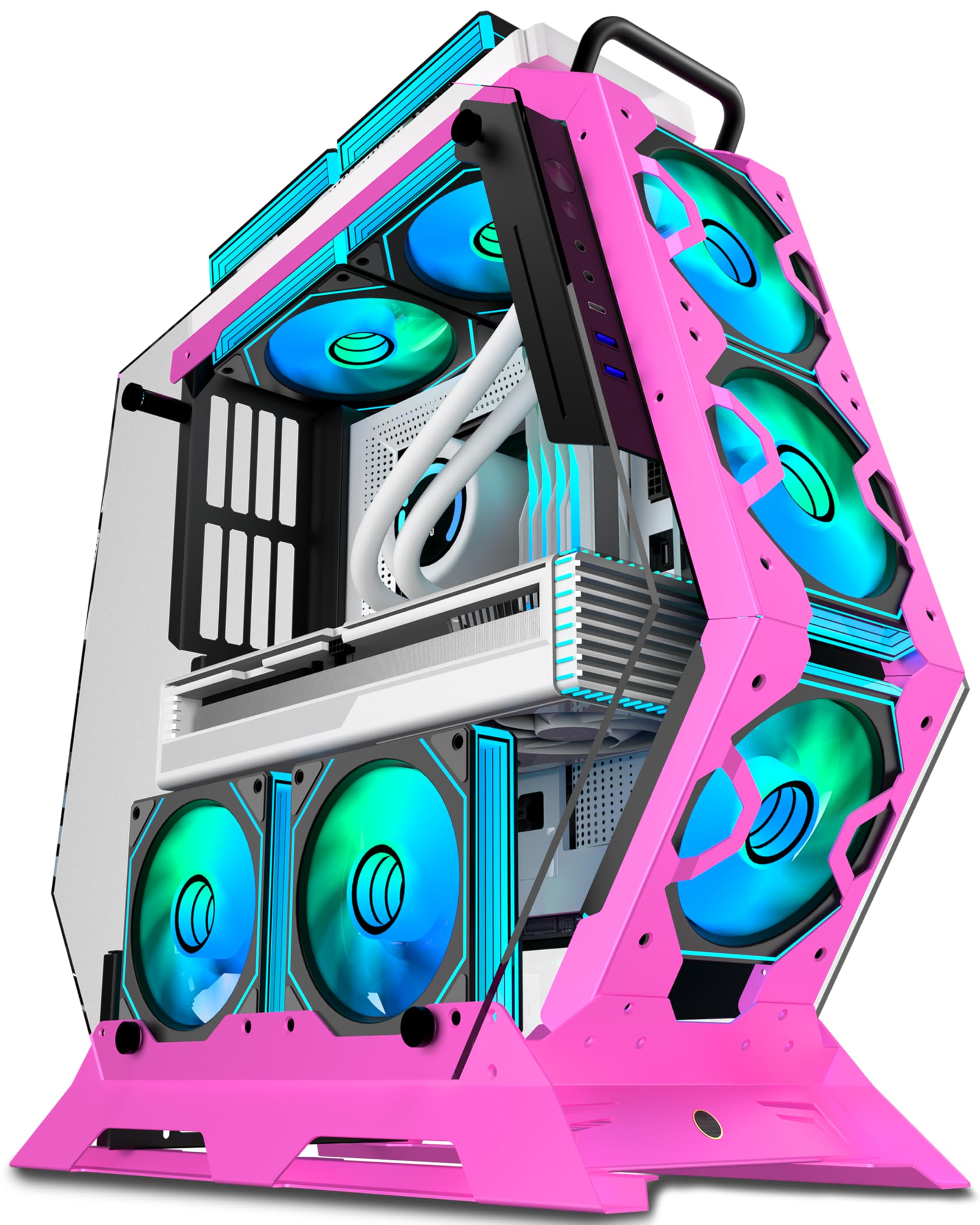 Amazon.com: KEDIERS PC Case C570 ATX Mid Tower Tempered Glass