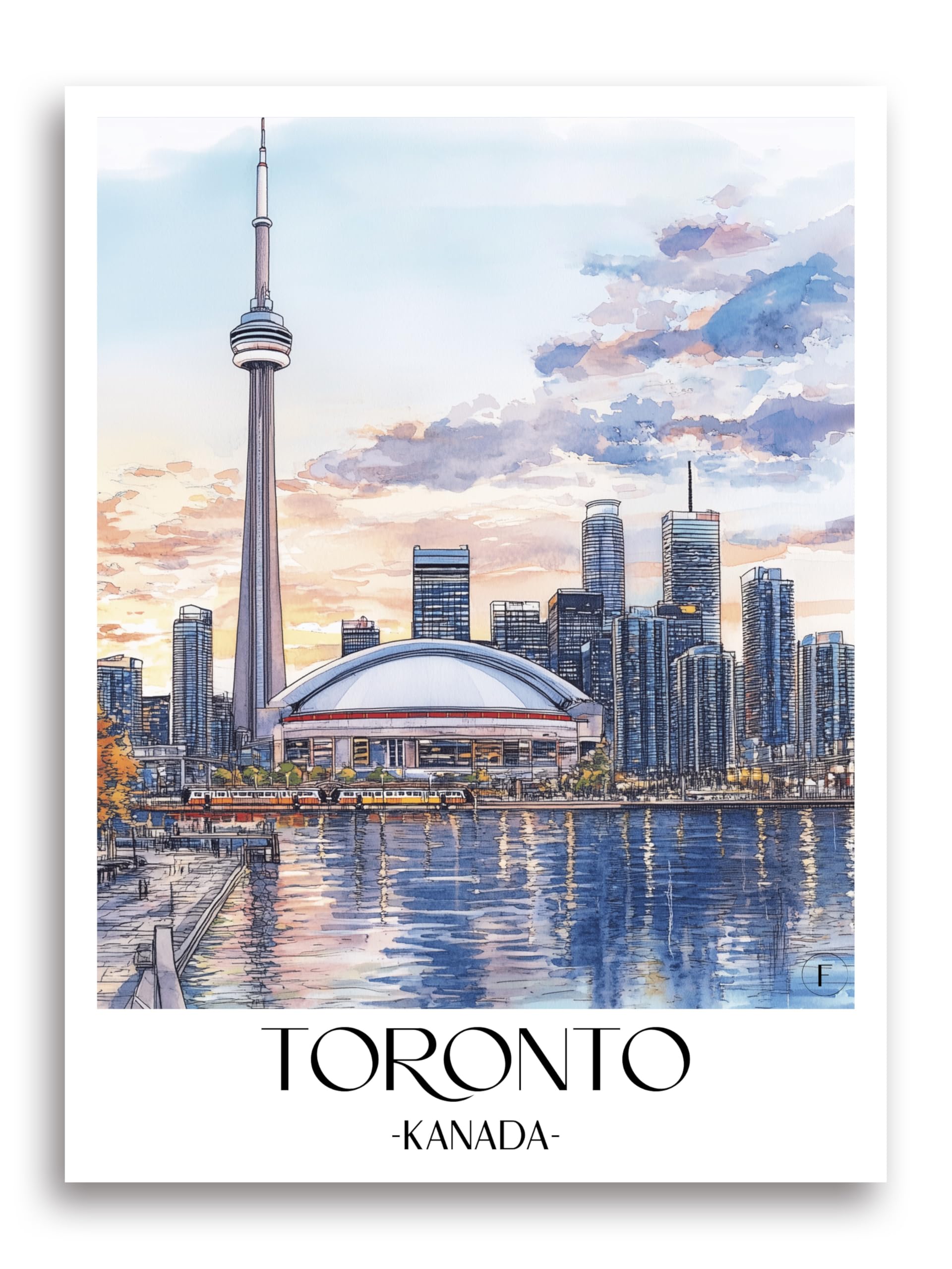 Impression d'art supérieure Toronto affiche de qualité format A2 - 7