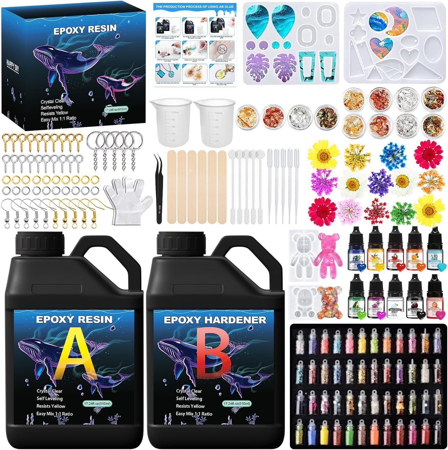 kit résine époxy 1020 ml rapport 1:1