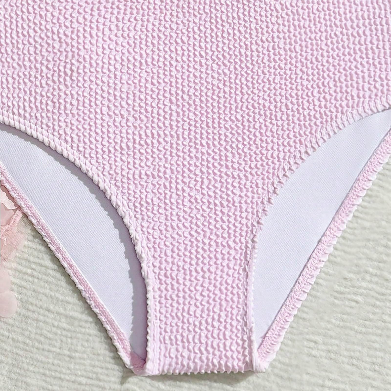 Costume da Bagno da Bambina 3 Pezzi con Grazioso Top Tankini a Stampa Floreale, Pantaloncini e Gonna Copricostume per Spiaggia e Piscina estive