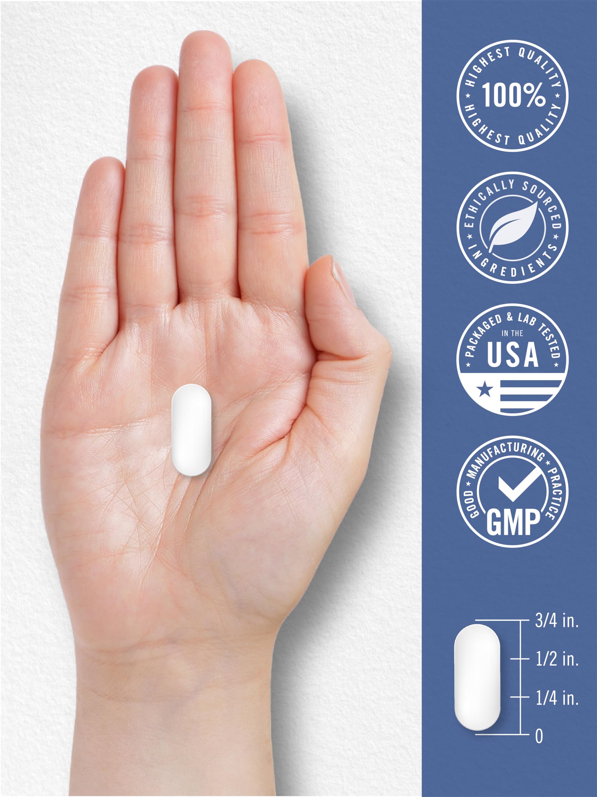 Carlyle L-Lysine 500 mg | 250 Caplet Capsules — Amazon image 7
