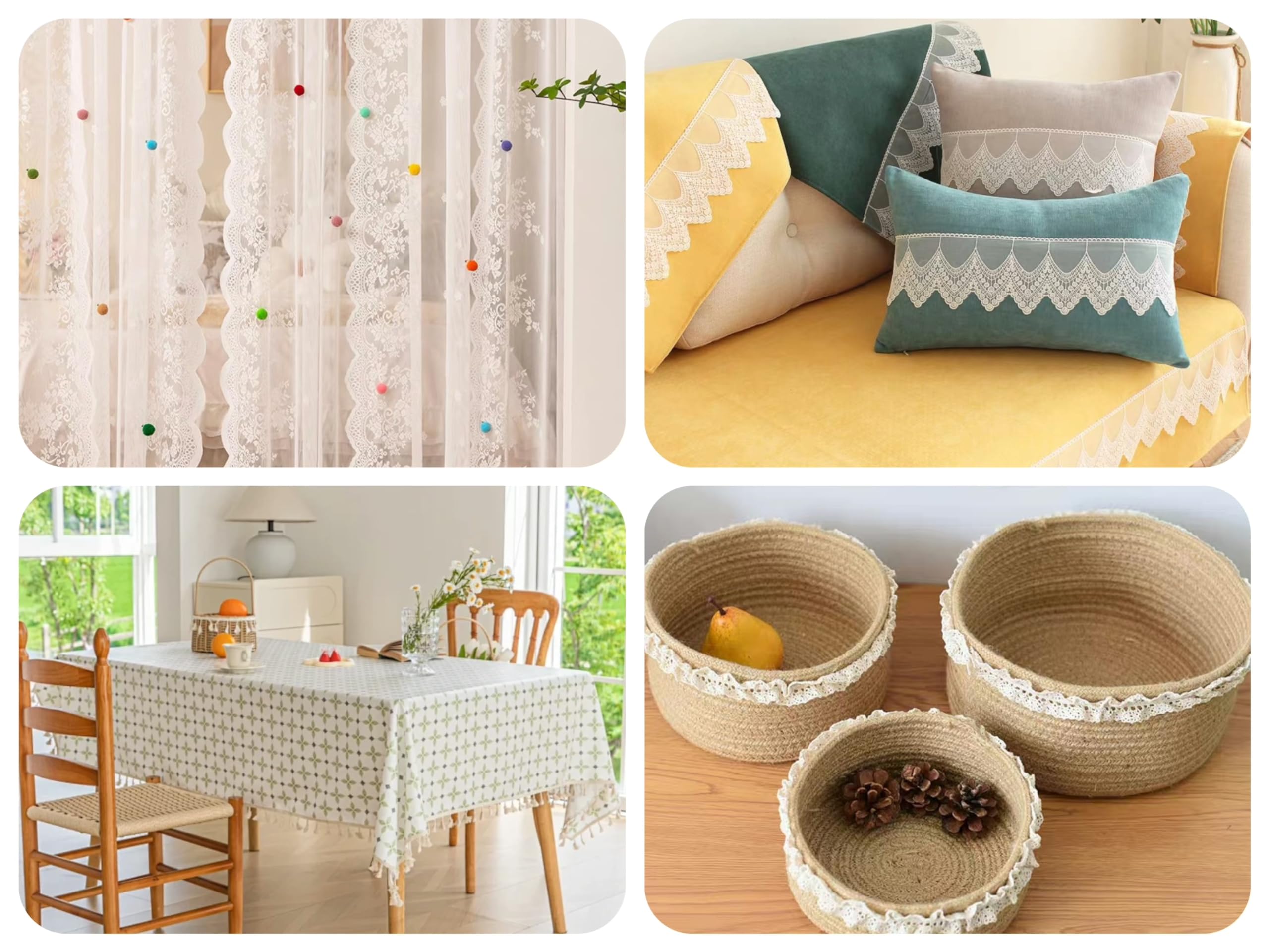 Spitzenband Mit Herzmuster - 10 Yards Weiß, 2cm Breit Für Nähen & Basteln