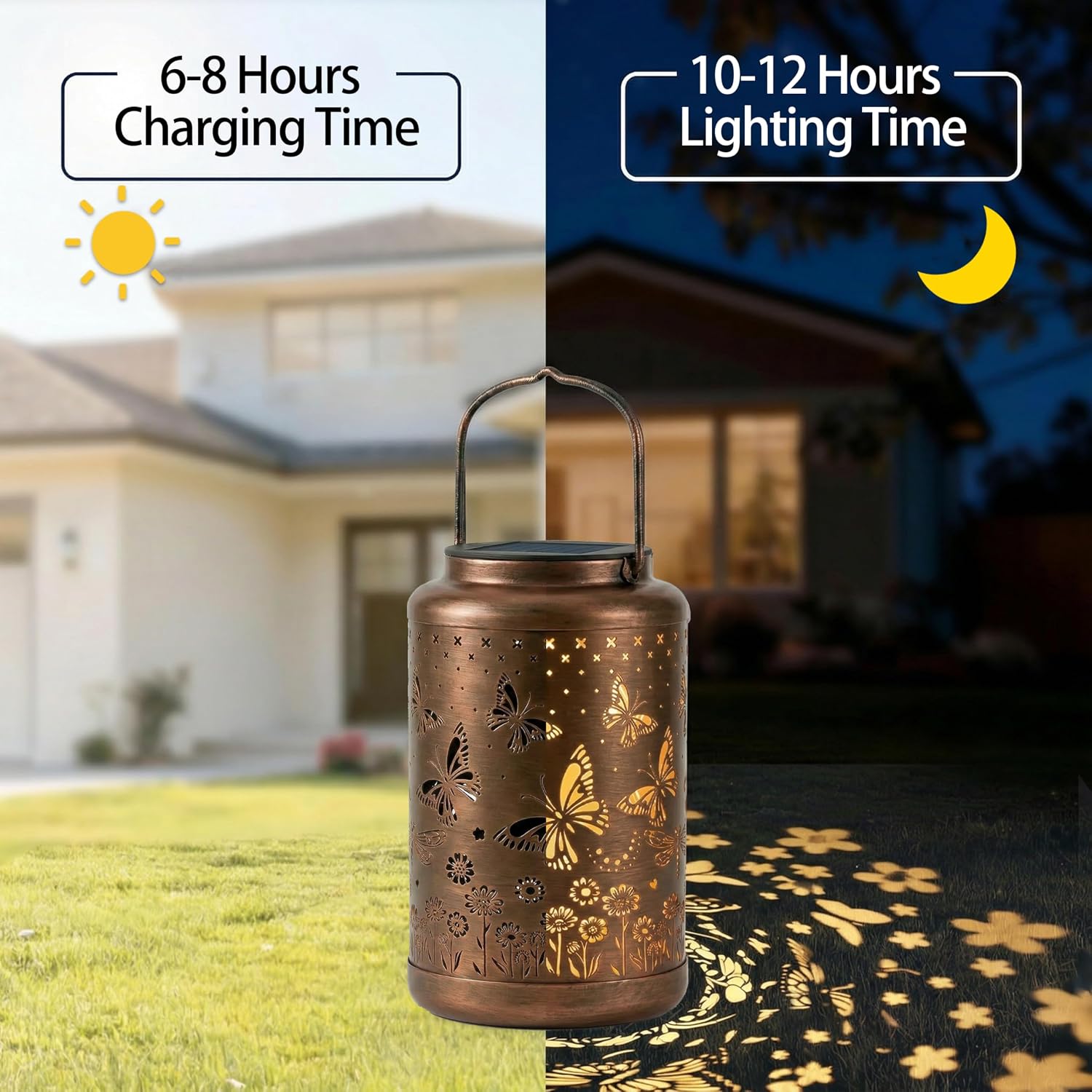Butterfly Solar Lanterns Outdoor Waterproof with Ground Stake - Unique Gifts for Women Mom Grandma,Birthday Gifts for Women,House Warming Gift New Home - for Garden Patio Yard Porch Lawn