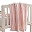 NTBAY 100% Pure Cotton Cable Knit Toddler Blanket, Super Soft Warm Breathable 30x40 Baby Blanket for Crib, Stroller, Nursery, Travel, Newborn, 30x40 Inches, Baby Pink