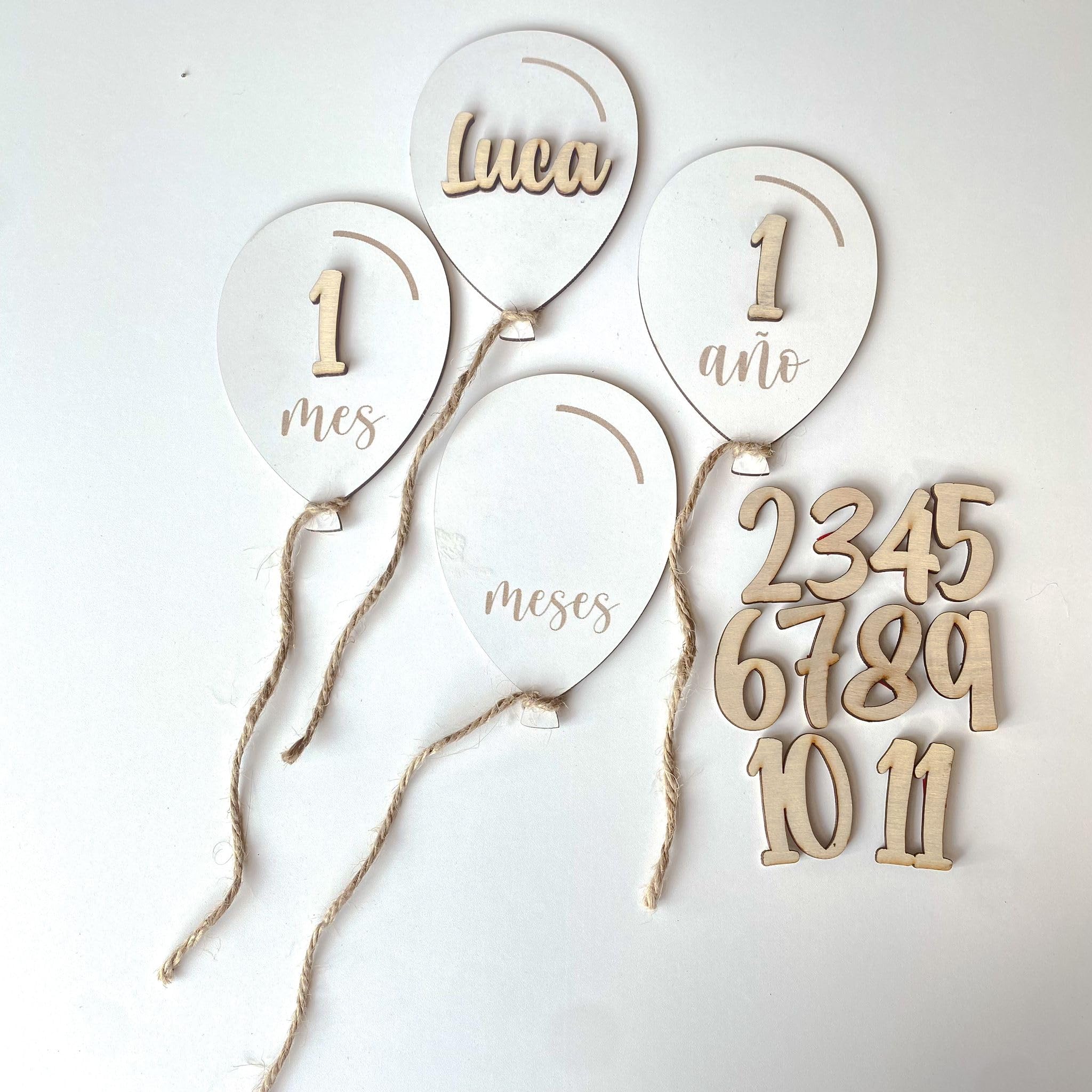 Placas Cumplemes madera personalizadas bebe, Targetas De Etapas, Placas Decorativas Para Bebé, Tarjeta Mensual de Madera de Bebés, placa recién nacido madera CUMPLEMES,cumplemeses
