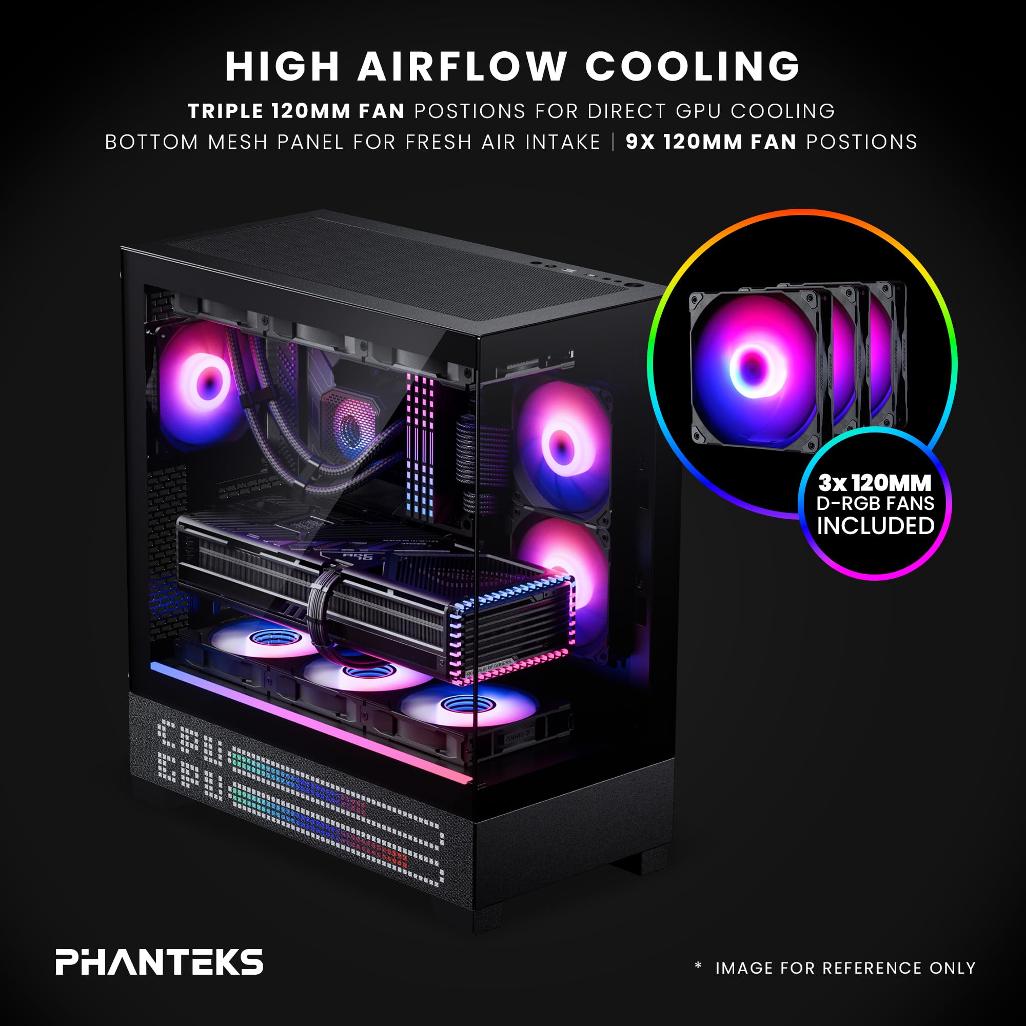 Amazon.co.jp: Phanteks XT View Matrix ミッドタワー ATX ゲーミング