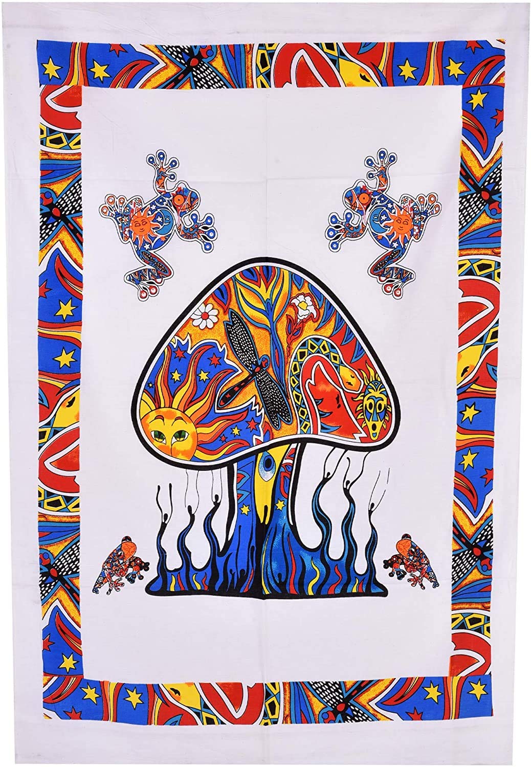 Psychedelic Mushroom Tapestry - Hippie Wall Art -6