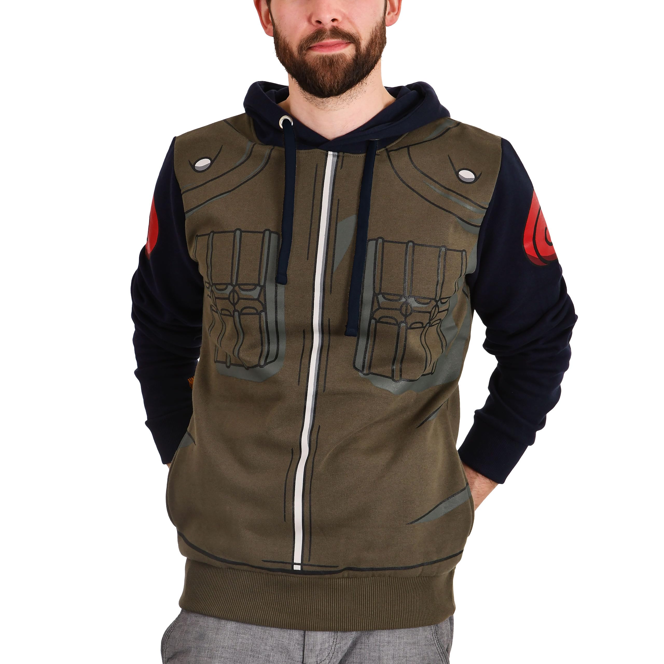 Elbenwalld Naruto - Kakashi Hatake Sudadera con capucha, varios diseños, para hombre y mujer, multicolor, algodón