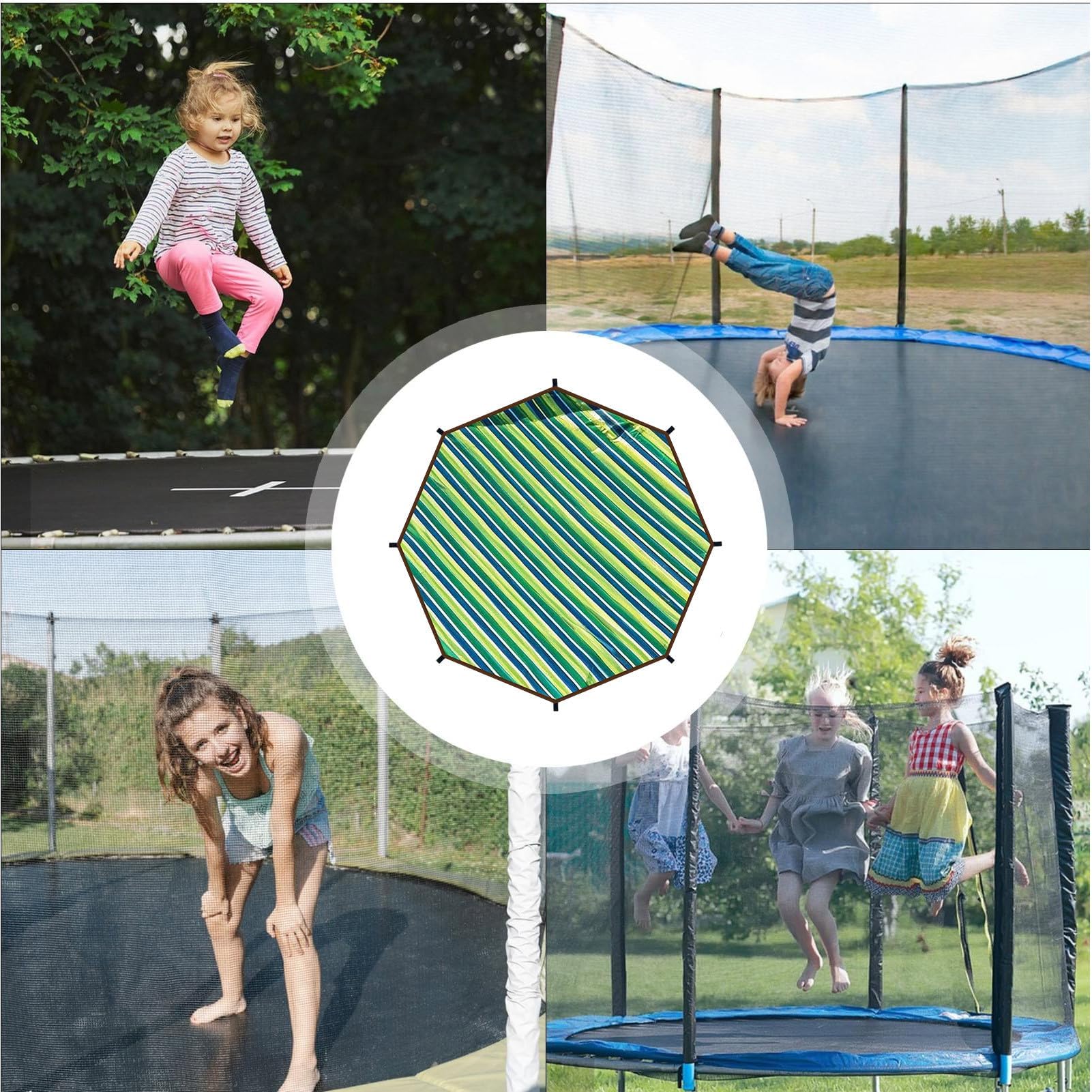 Tpoline ng Cover UV Protect Impermeabile Resistente agli strappi Accessorio Sportivo per Attività di Salto di Gruppo Outdoor Equilibrio