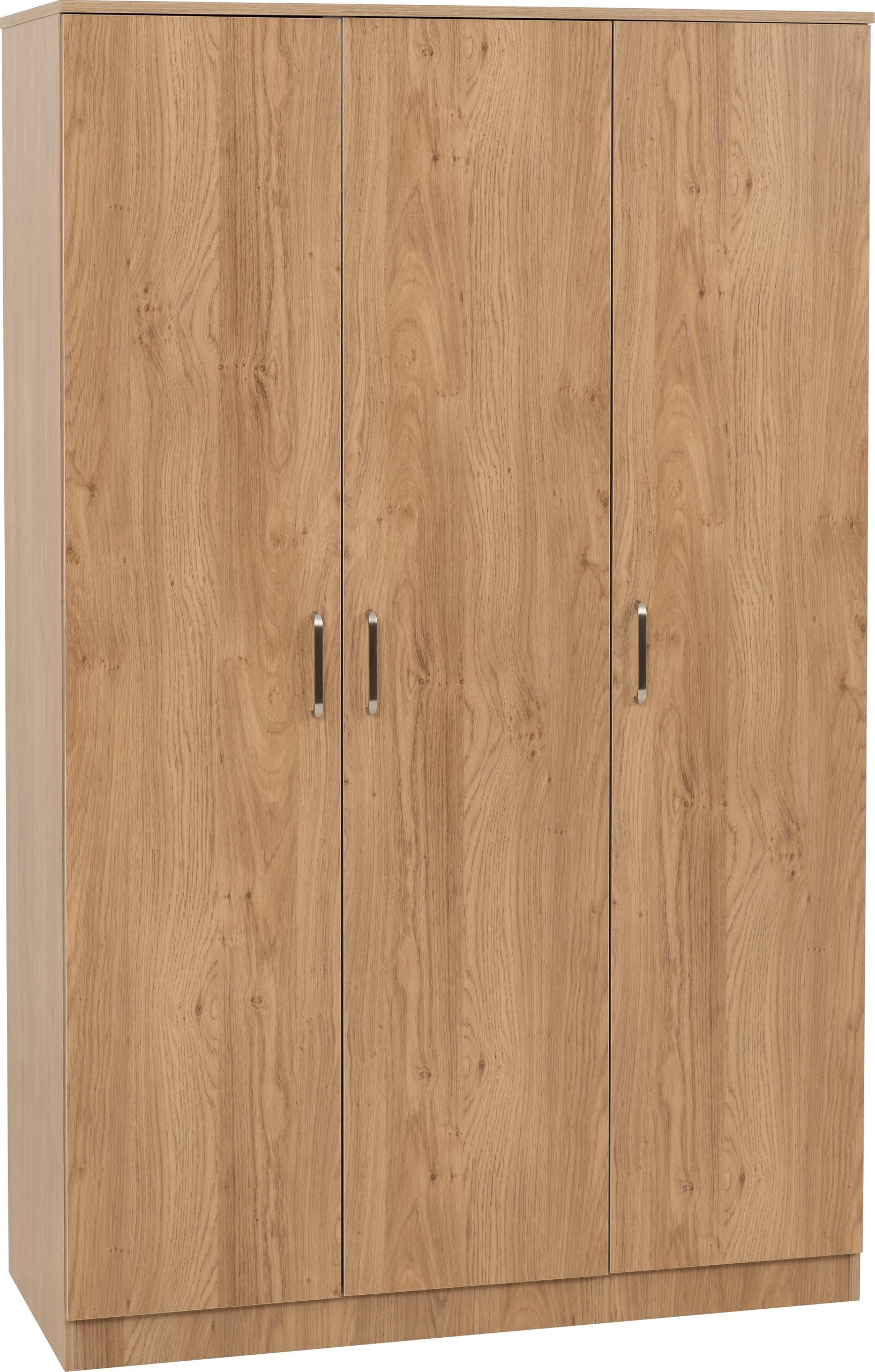 Seconique Dakota 3 Door Triple Wardrobe - Oak