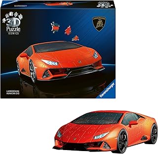 Comprar Ravensburger - Puzzle 3D Adultos Lamborghini Huracán EVO Naranja | Puzzles 3D para Adultos Y Niños De 8 Años O Más | Maquetas para Montar De 158 Piezas | Regalos Niños 8 Años O Más