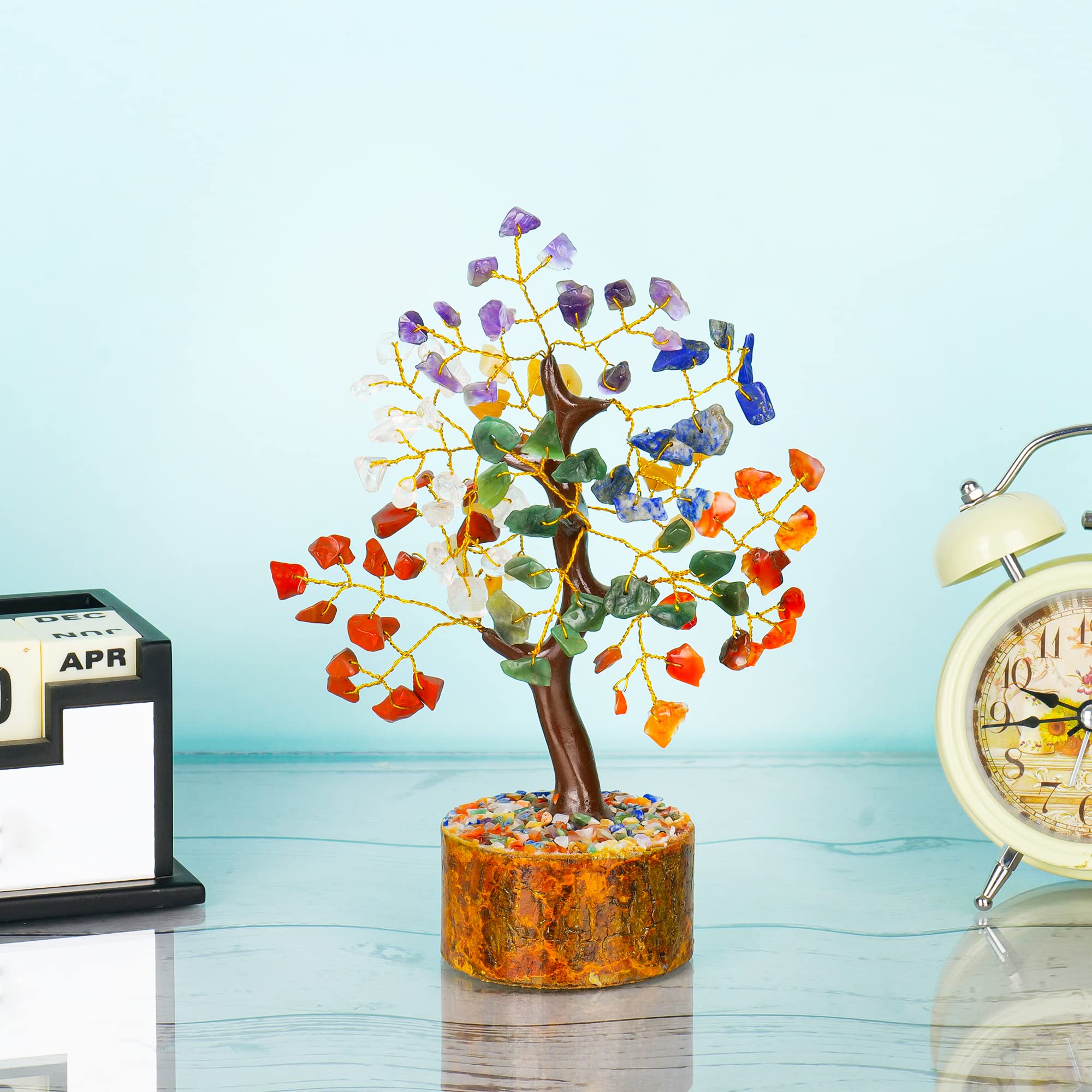 Chakra Tree Of Life Crystal Tree Orientrea 12PC Mini Crystal Tree Set ...