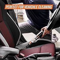 Vista 4 de Armor All AA07V2 0901 Cordless Car Vacuum Handheld Mini Vacuum Cleaner for Car Interior Home, Orange