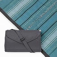 Vista 19 de Little Unicorn - Manta para exteriores, diseño de amapolas de medianoche, 100 % poliéster, impermeable, fácil limpieza y transporte, para bebés