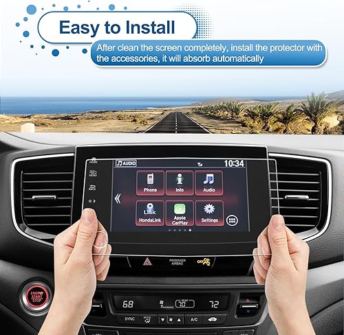 Miniatura 7 de Ridgeline - Protector de pantalla Ridgeline 2021 2022 2023 para Honda Ridgeline (SportRTLRTL-EBlack Edition) Pantalla táctil de 8 pulgadas, vidrio