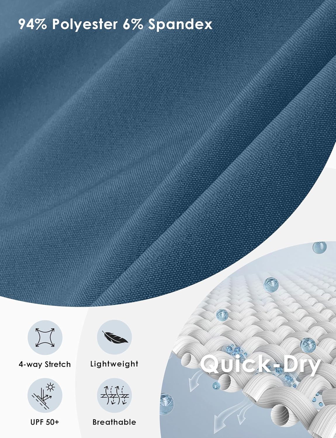 Women's 9" Hiking Cargo Shorts Lightweight Stretch Quick Dry Athletic Golf Summer Bermuda Shorts for Women - Image 4