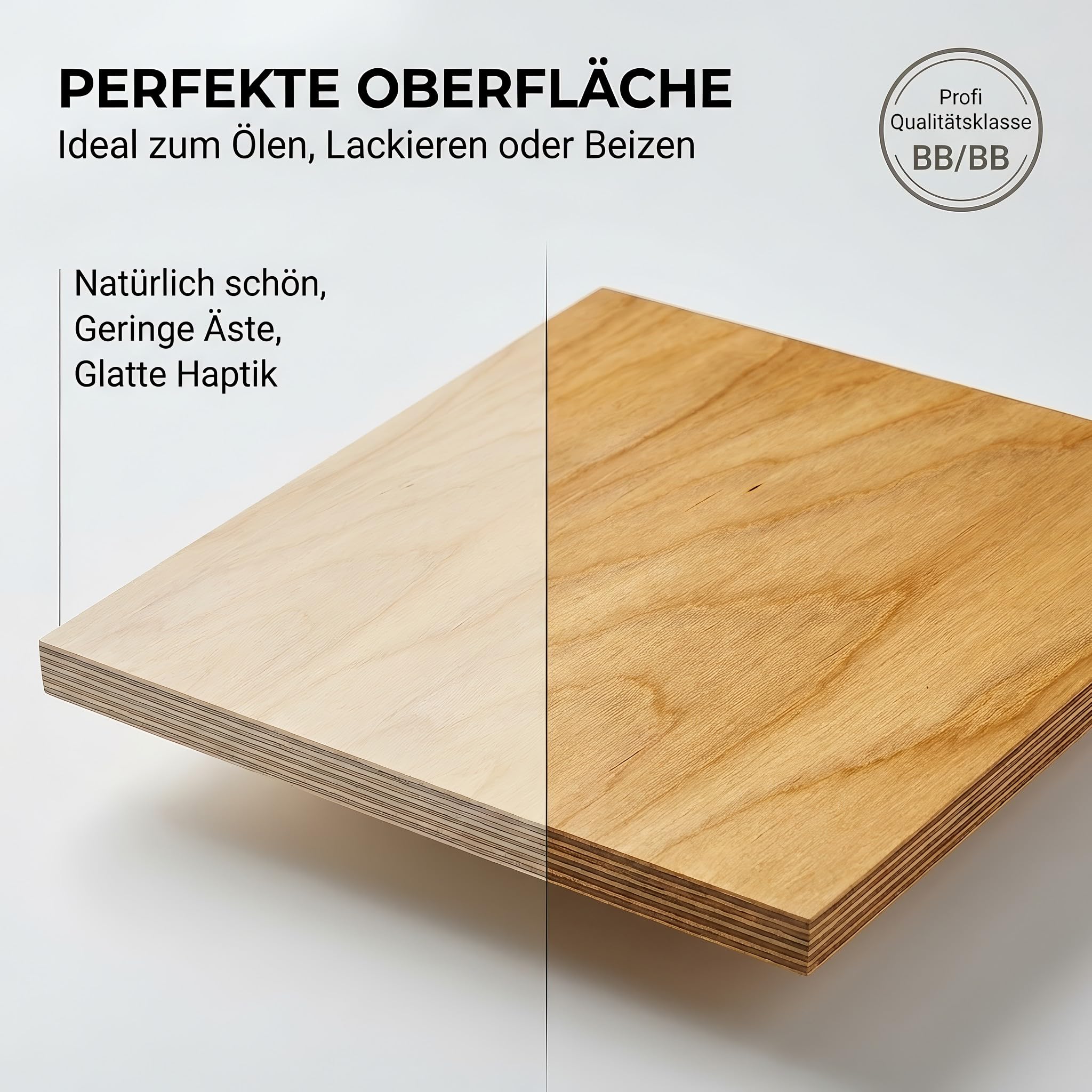 AUPROTEC 70x40 cm Multiplex Holzplatte aus Birke | BB/BB Qualität | 27mm