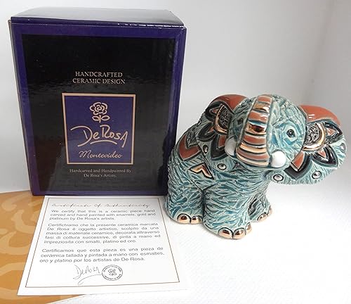 Miniatura 2 de De Rosa Baby Samburu - Figura de elefante F374, 3.125 x 2.375 x 3.125 pulgadas