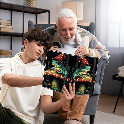 Miniatura 7 de BREIDMKFM Álbum de fotos de 4 x 6 pulgadas, 120 fotos, cubierta de piel sintética de pequeña capacidad, mini álbum de fotos de rana hongo de 4 x 6