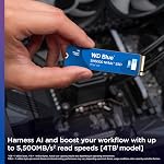 Western Digital 1To WD Blue SN5000 NVMe Disque SSD Interne - PCIe Gen 4.0, M.2 2280, Jusqu'à 5 150 Mo/s - WDS100T4B0E