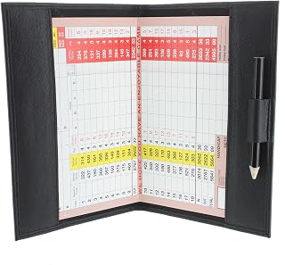 Large Leather Golf Scorecard Holder - for UK, Ireland & European scorecards 2314
