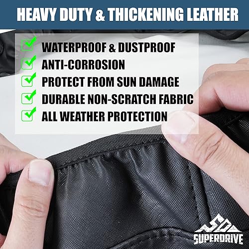 Miniatura 6 de SUPERDRIVE Cubierta de neumático de repuesto de ajuste universal para Jeep, remolque, RV, SUV, diámetro de rueda de camión de 30 a 31 pulgadas con