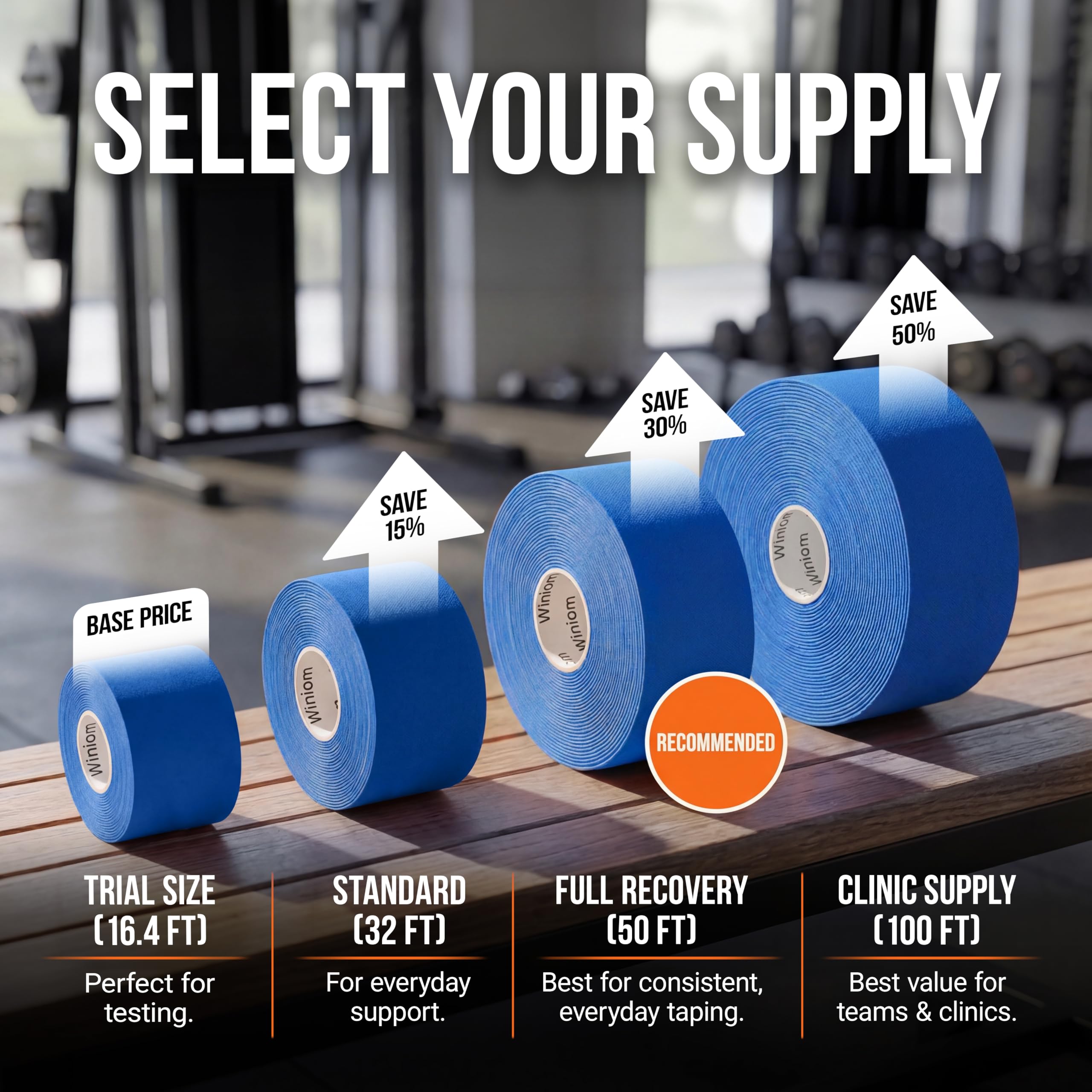 Kinesiologie-Tape, erstaunliche Unterstützung für athletischen Sport und Erholung + gratis Taping-Anleitung – vorgeschnitten, 5,1 cm, 30,4 m (Marineblau + gratis Klebeanleitung, 1 Stück)
