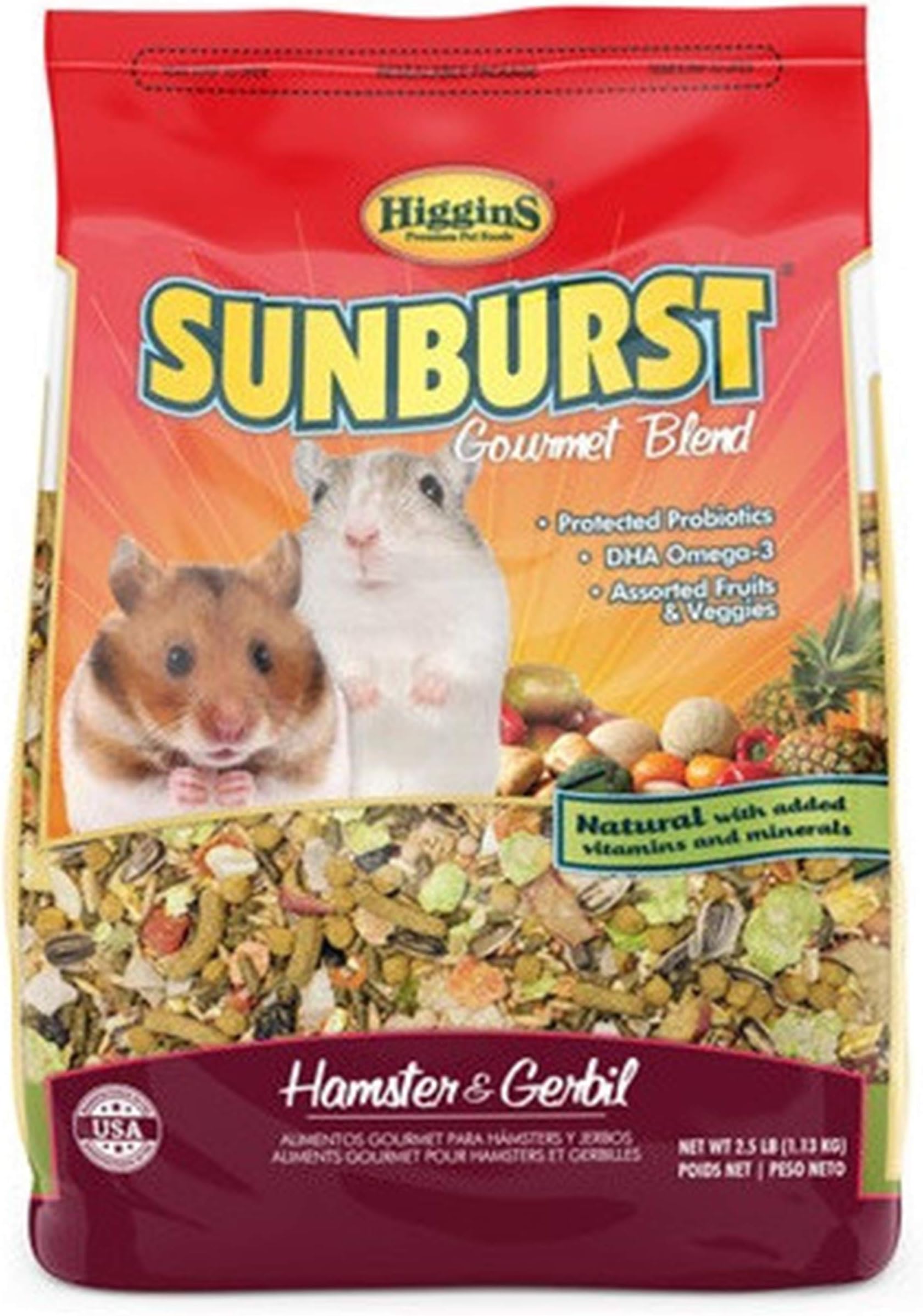 Sunburst Hamster And Gerbil Food 2.5 lbs