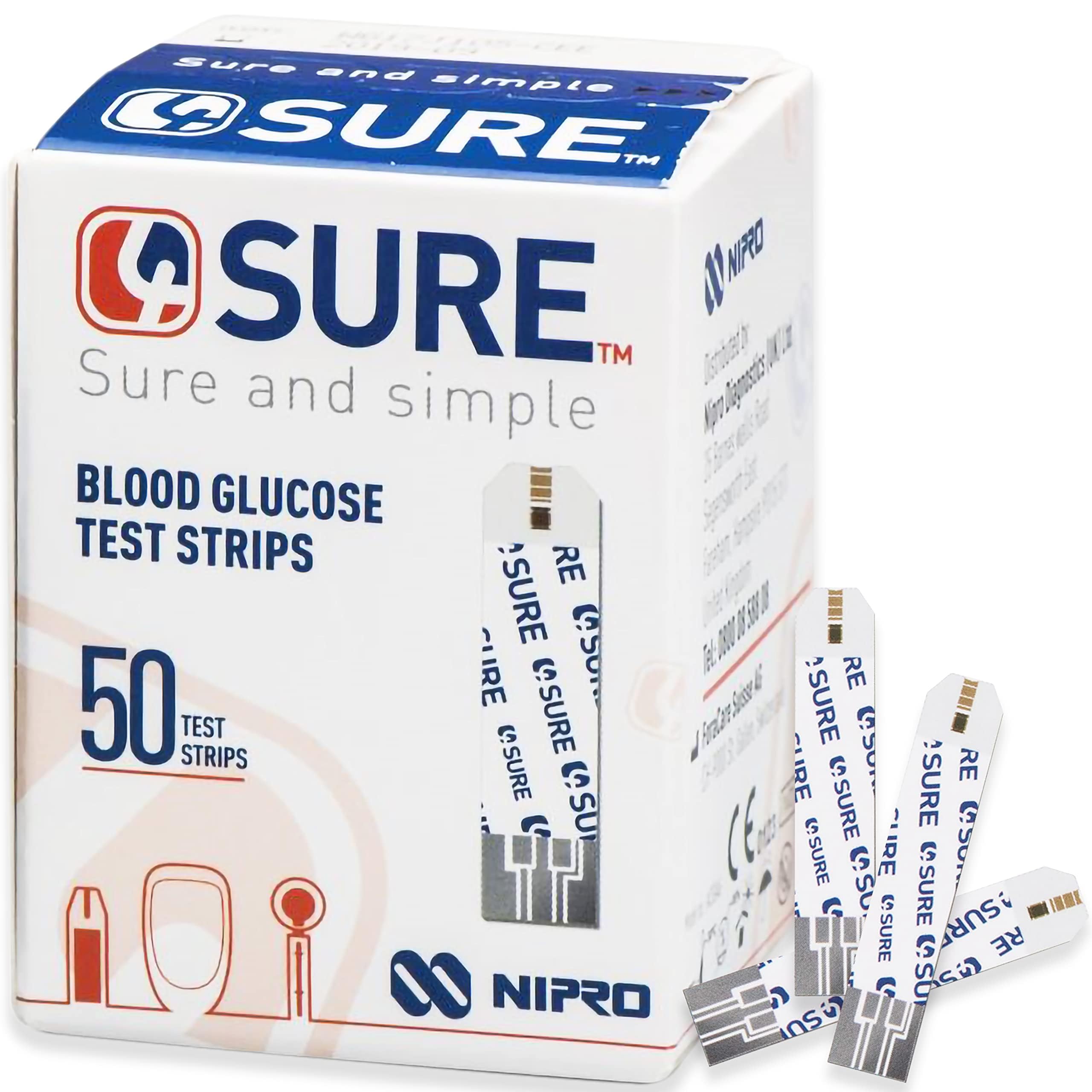 Buy Blood Glucose Test Strips SingleUse es Testing Strips for The