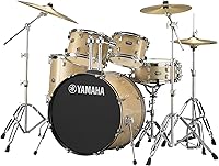 Yamaha Rydeen RDP2F5 5-Piece Drum Set with 22" Bass Drum, Champagne Glitter - Beginner Intermediate Kit