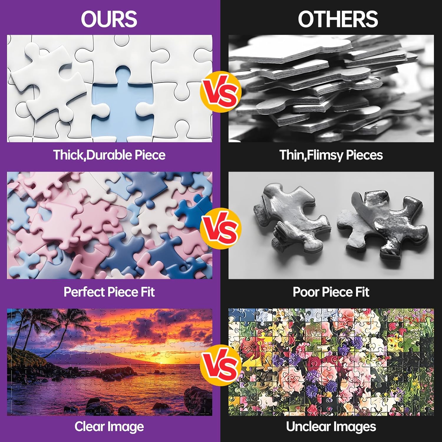 500 Piece Puzzle for Adults, Summer Beach Sunset Jigsaw Puzzles 500 Pieces, Ocean Landscape Puzzles for Adults 500 Pieces, Challenging Family Game Gift for Friends and Family, 20.5 x 15 in