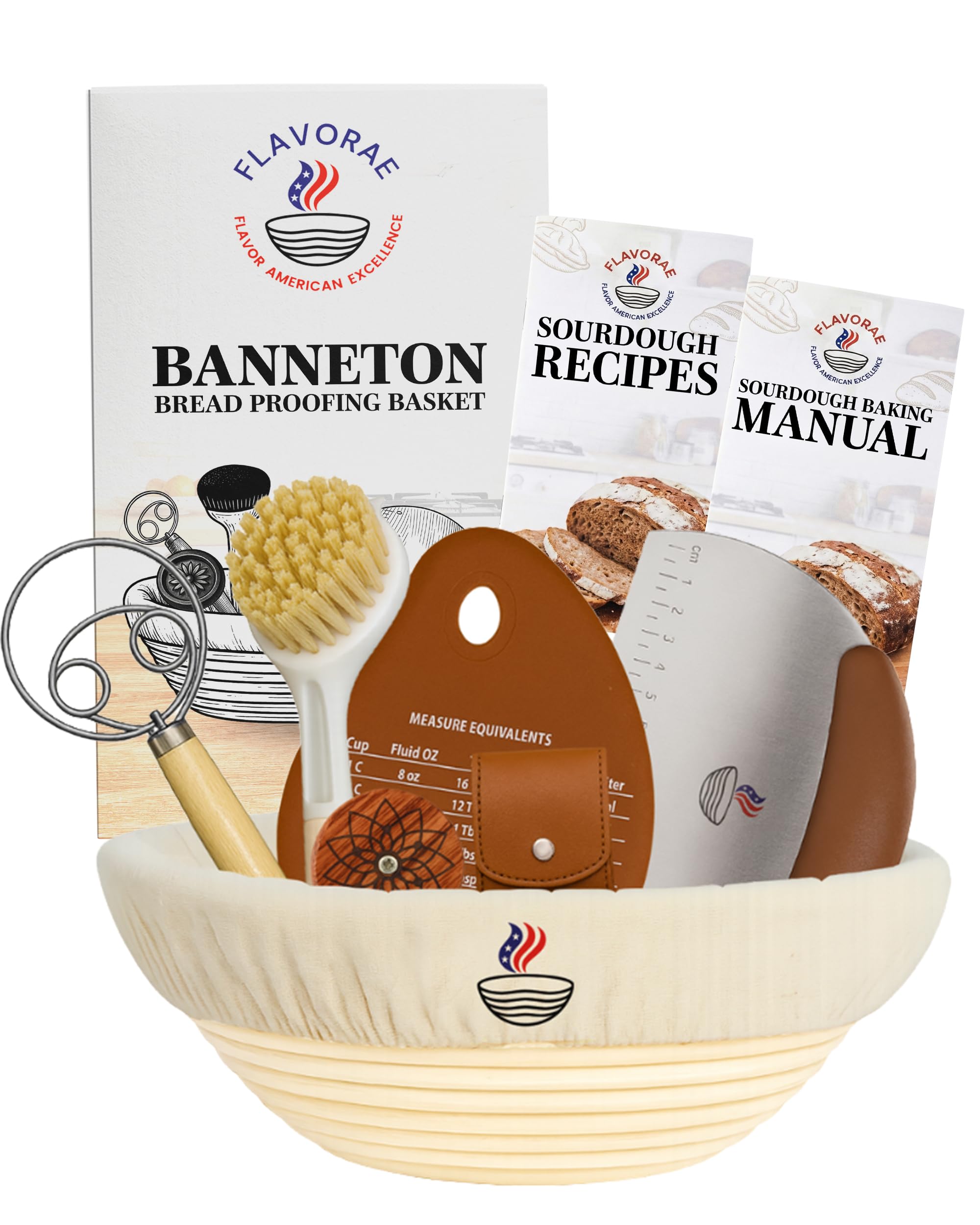 Amazon.com: FLAVORAE Banneton Bread Proofing Basket with Liner